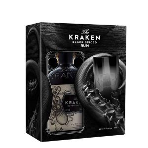 Kraken Black Spiced Gift Box se sklenicí 40,0% 0,7 l